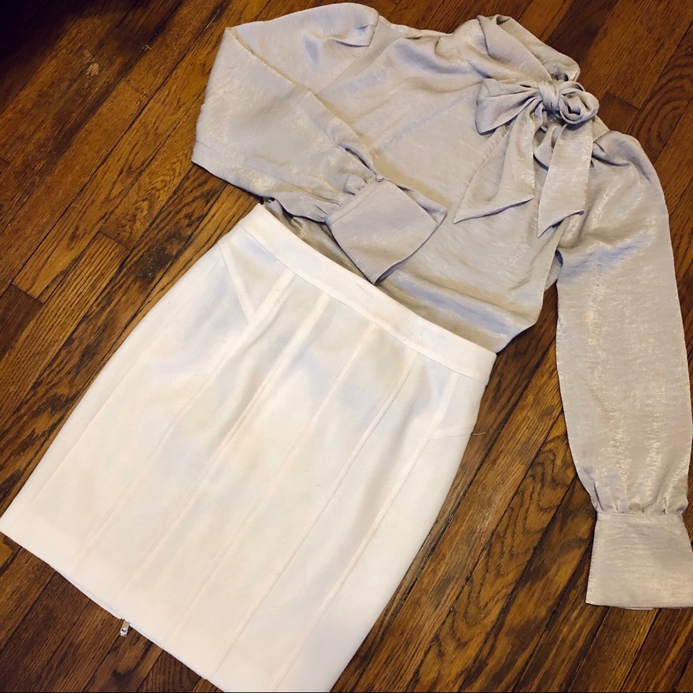 NWOT - Petite White Pencil Skirt